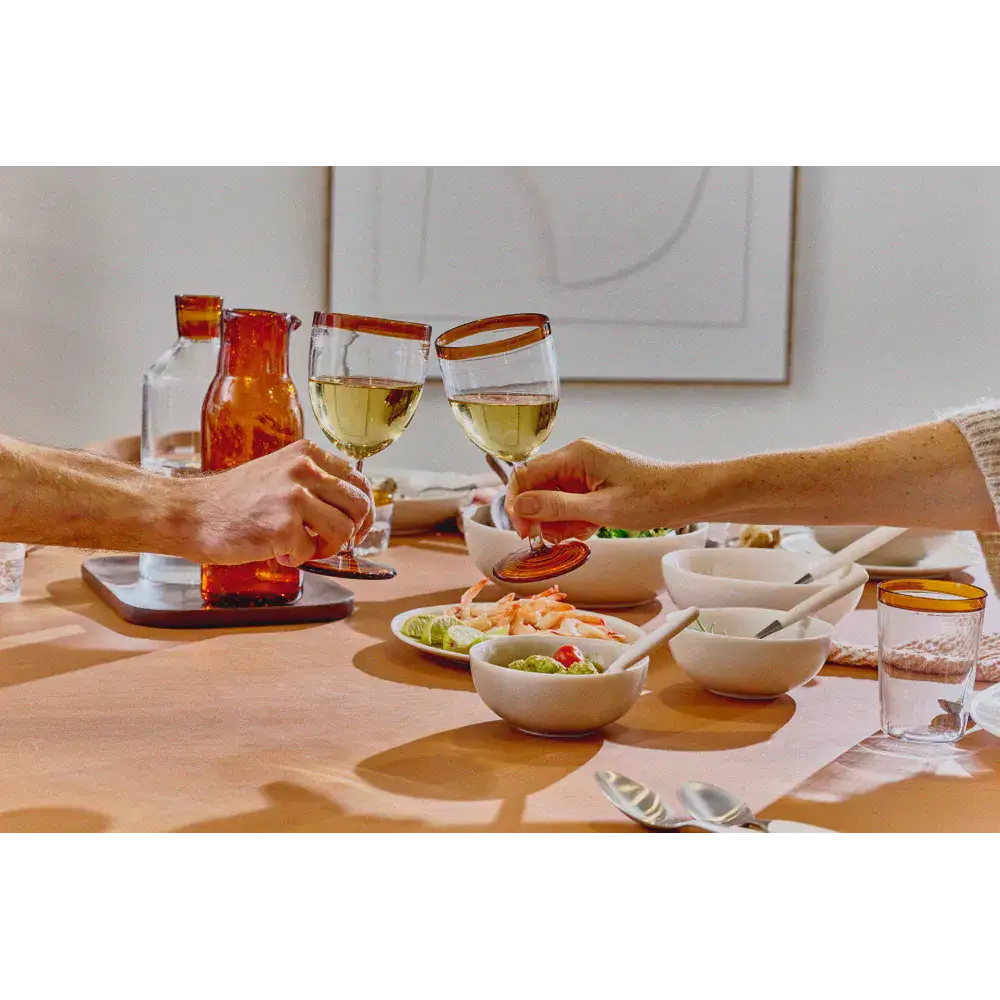 6 VERRES SOUFFLÉS À LA BOUCHE