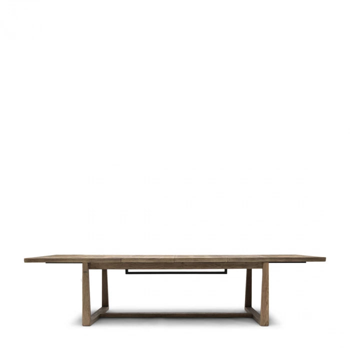 TABLE DE SALLE À MANGER EN CHÊNE AVEC ALLONGES INTÉGRÉES