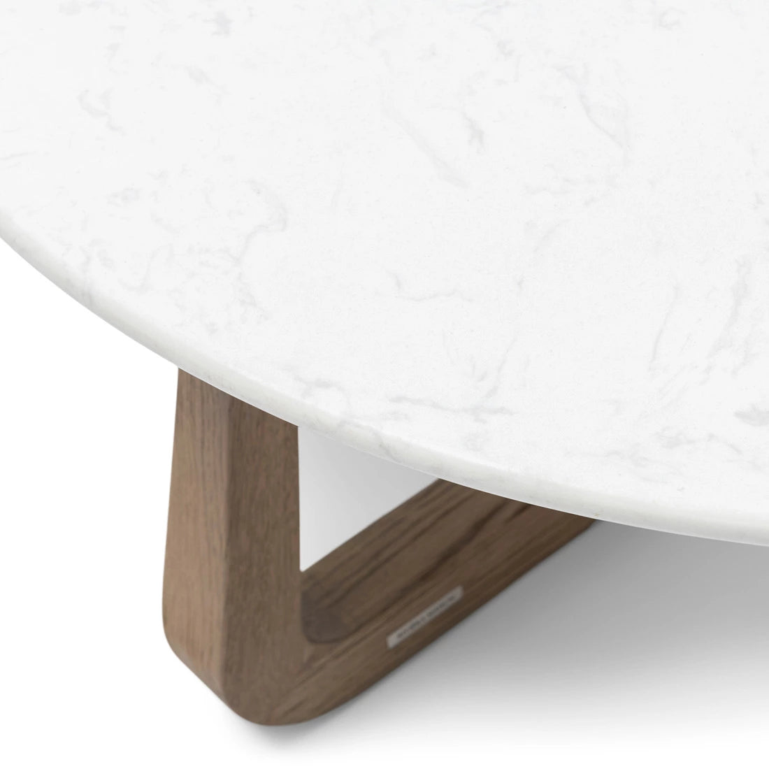 TABLE RONDE EN MARBRE BLANC DIAMÈTRE 90 CM
