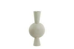 VASE DECORATIF EN MÉTAL NOIR HAUTEUR 81 CM