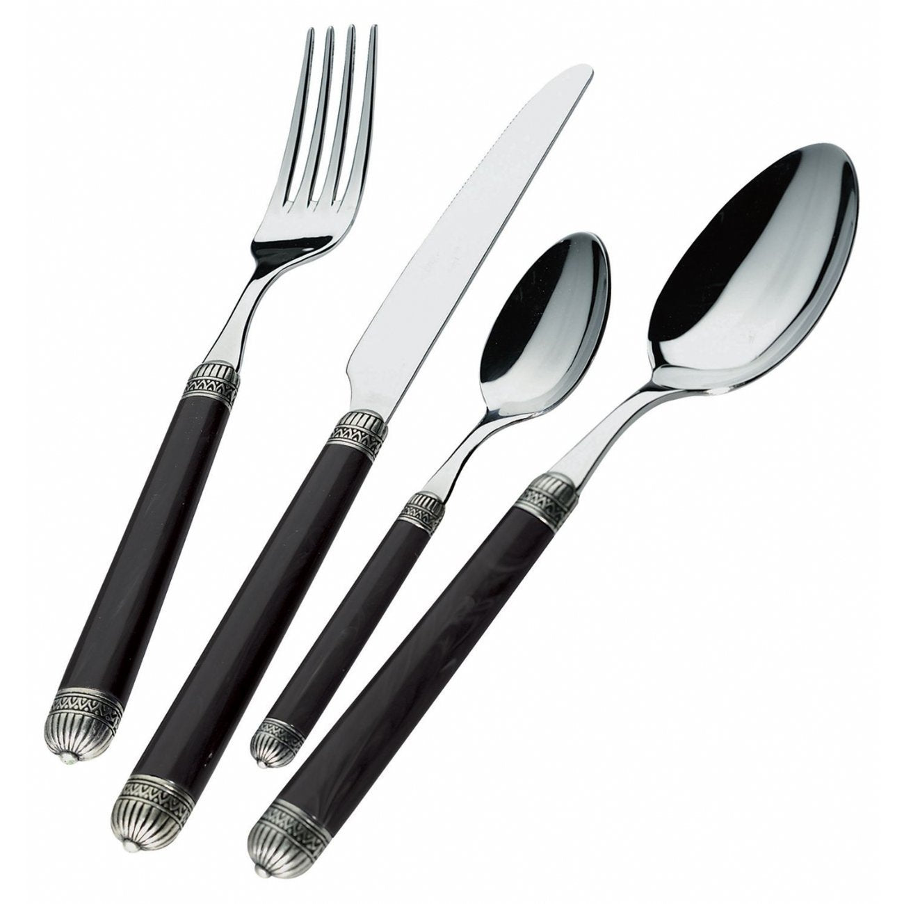 6 COUTEAUX "BUGATTI" DORICO NOIRS