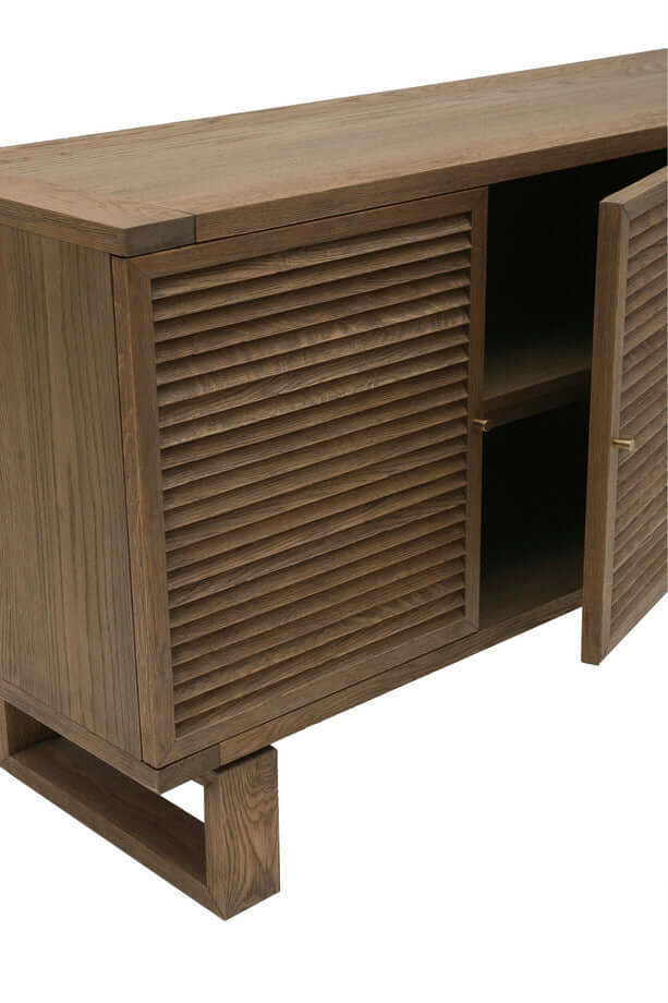 Buffet en chêne massif 4 portes – 190x45x85 cm