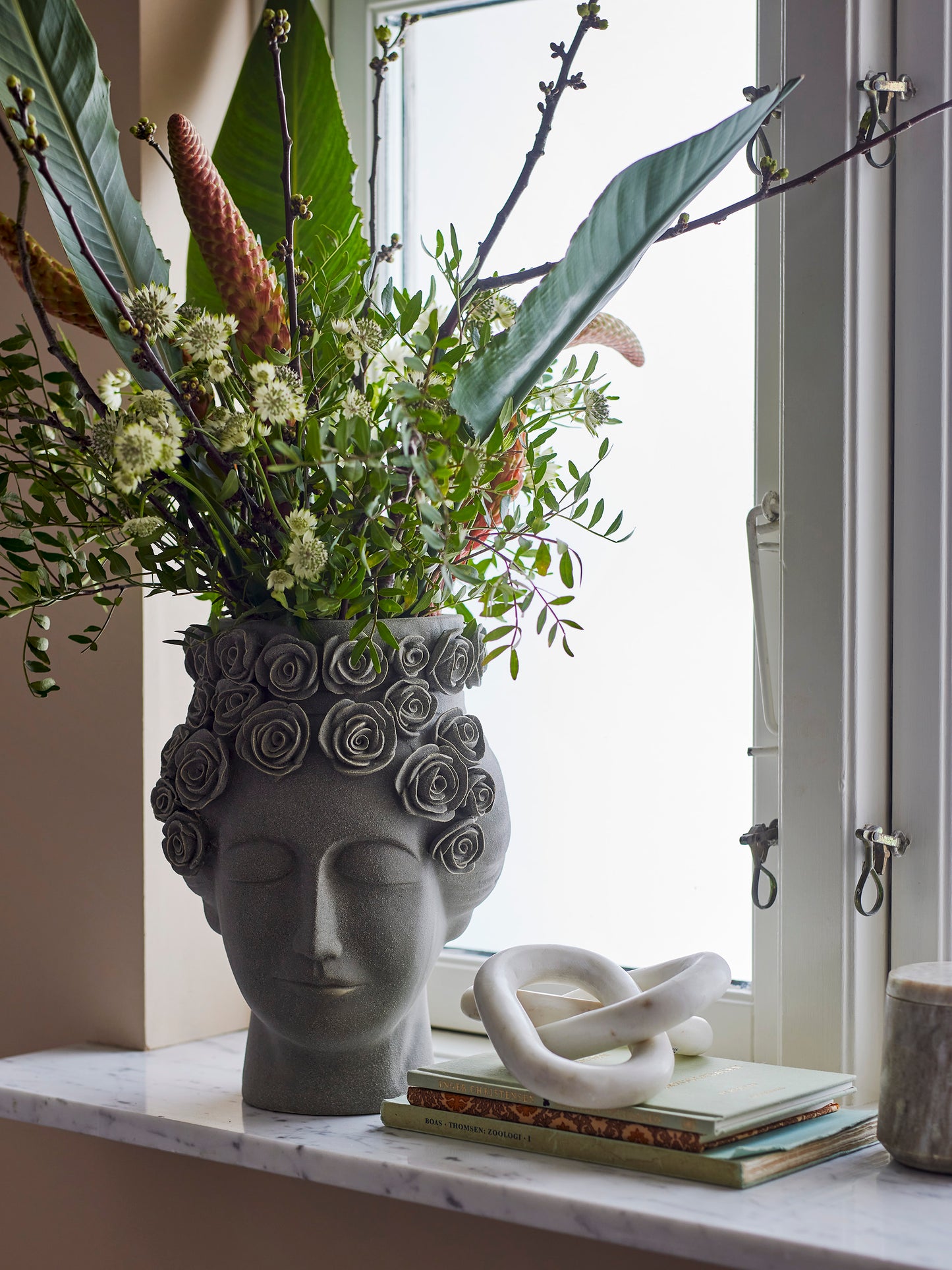Vase décoratif visage