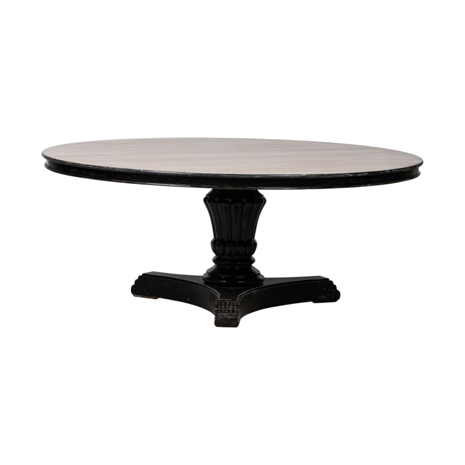 GRANDE TABLE RONDE EN BOIS DE 180 CM