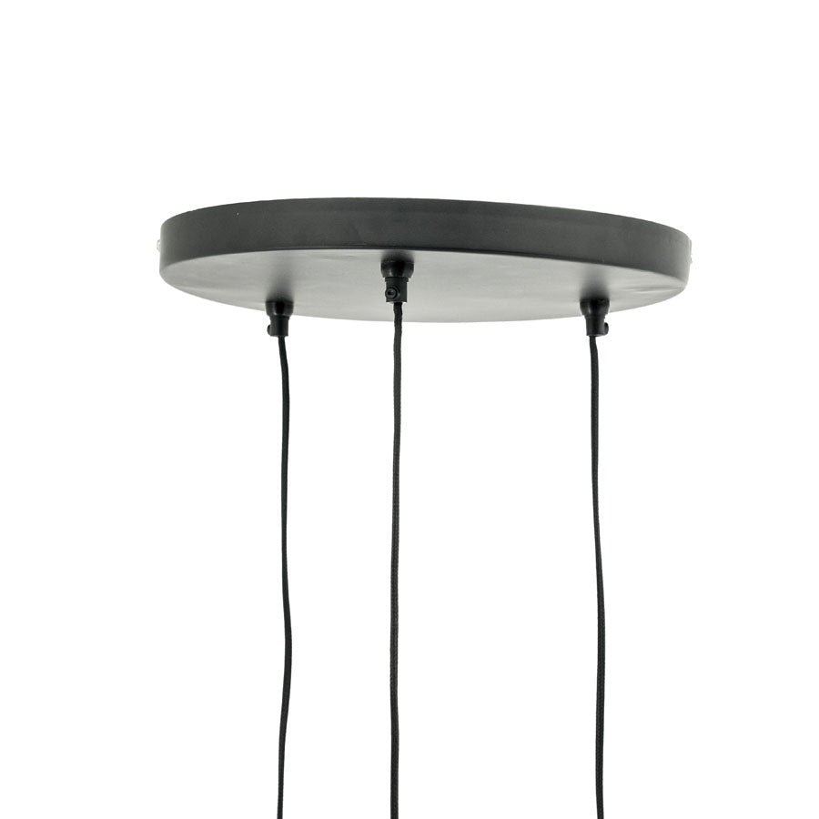 SUSPENSION EN ROTIN 3 LUMIÈRES