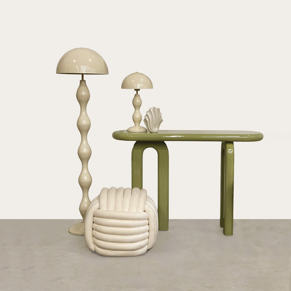 Lampadaire Nini blanc cassé D40 H 145cm