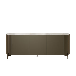 BUFFET BAS 3 PORTES EN MÉTAL ET CÉRAMIQUE