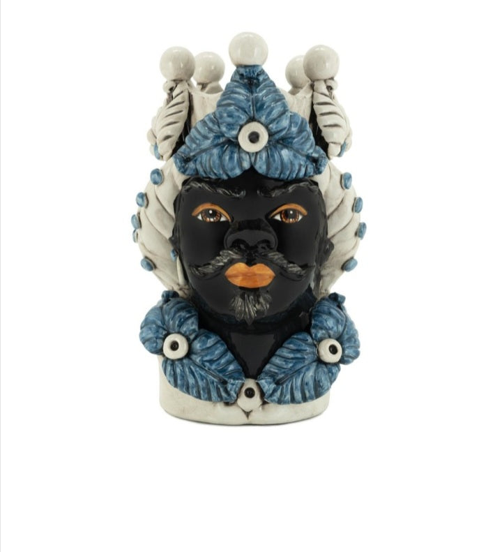 Vase Moro Homme Eve bleu