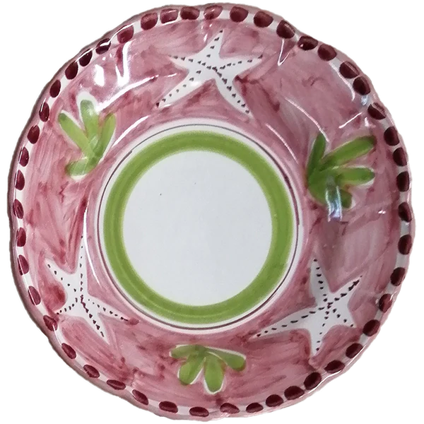 Assiette Amalfi 20 cm Etoile de Mer Rose