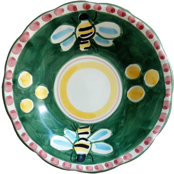 Assiette Amalfi 20 cm Abeille Verte