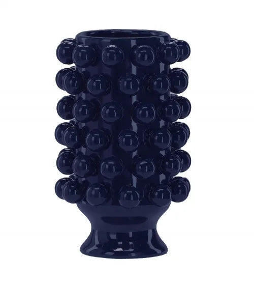 VASE GRAPPA BLEU EN CÉRAMIQUE MARQUE ATHEZZA
