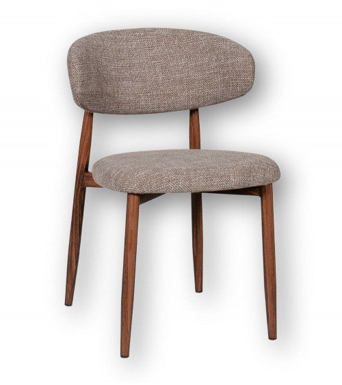CHAISE MODERNE EN BOIS ET TISSUS