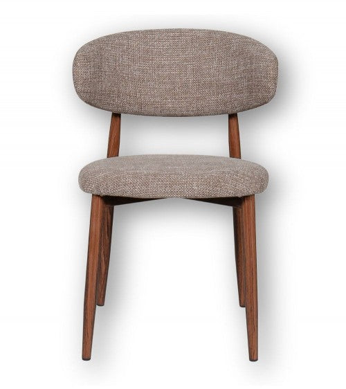 CHAISE MODERNE EN BOIS ET TISSUS