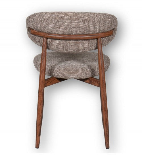 CHAISE MODERNE EN BOIS ET TISSUS
