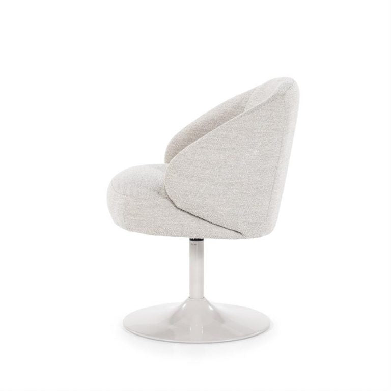 CHAISE DE SALLE A MANGER BLANCHE PIVOTANTE