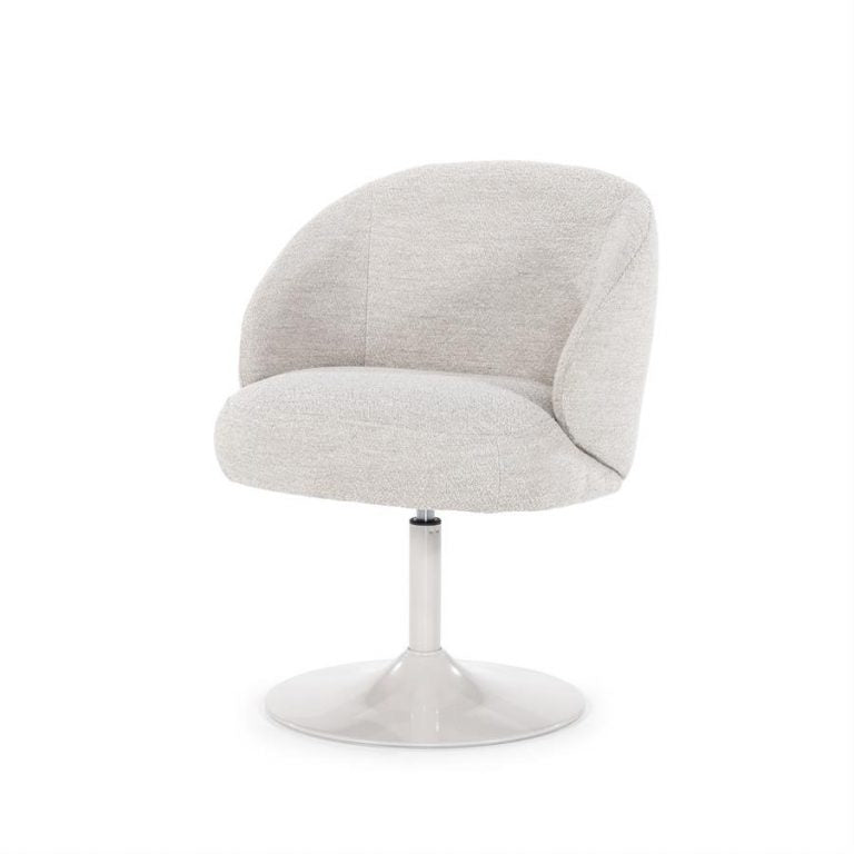 CHAISE DE SALLE A MANGER BLANCHE PIVOTANTE