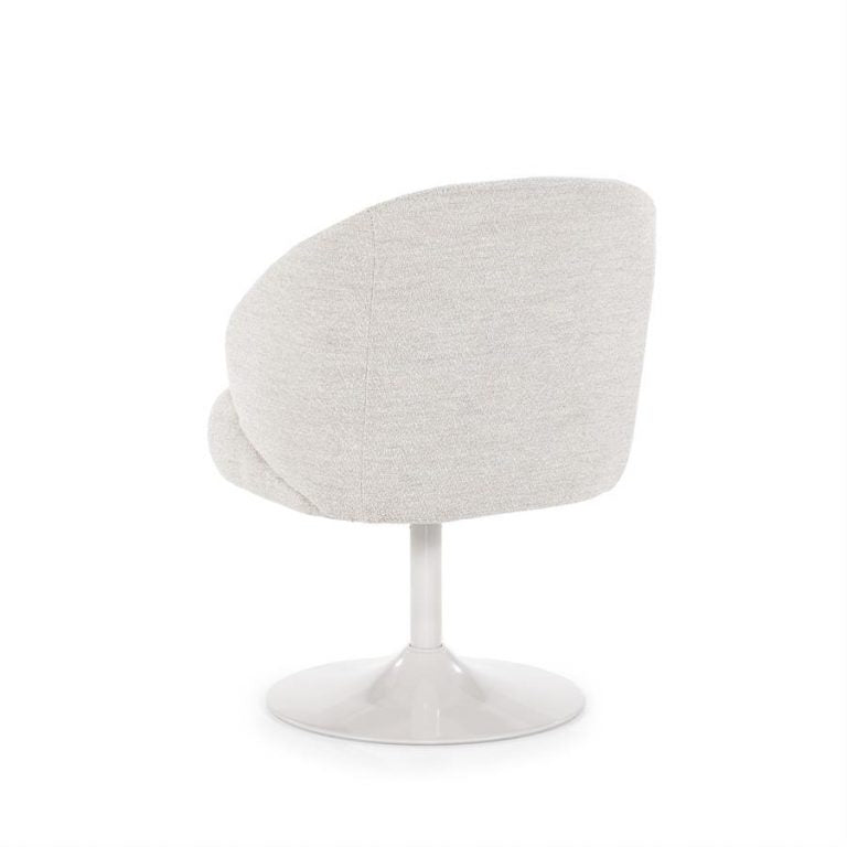 CHAISE DE SALLE A MANGER BLANCHE PIVOTANTE