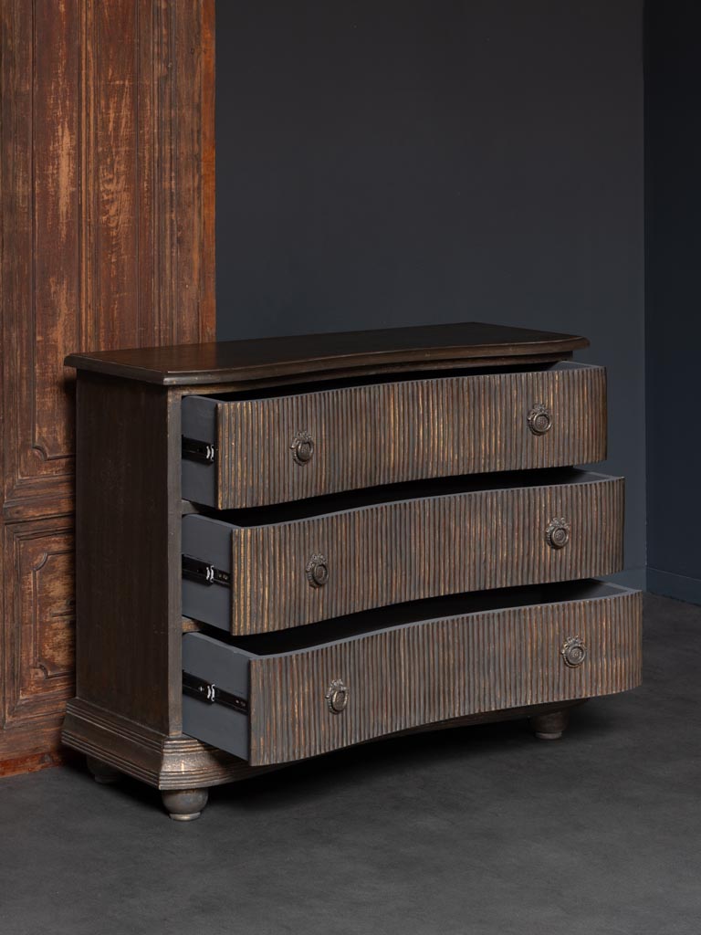 Commode 3 tiroirs en manguier