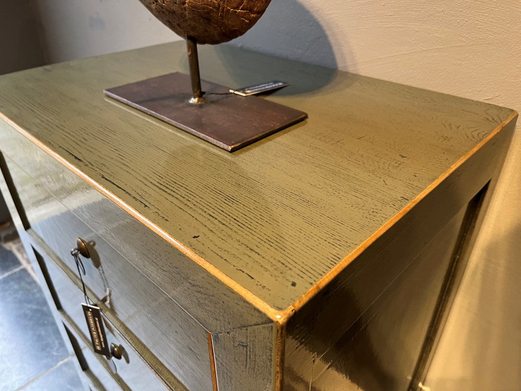 PETITE COMMODE LAQUEE VERT