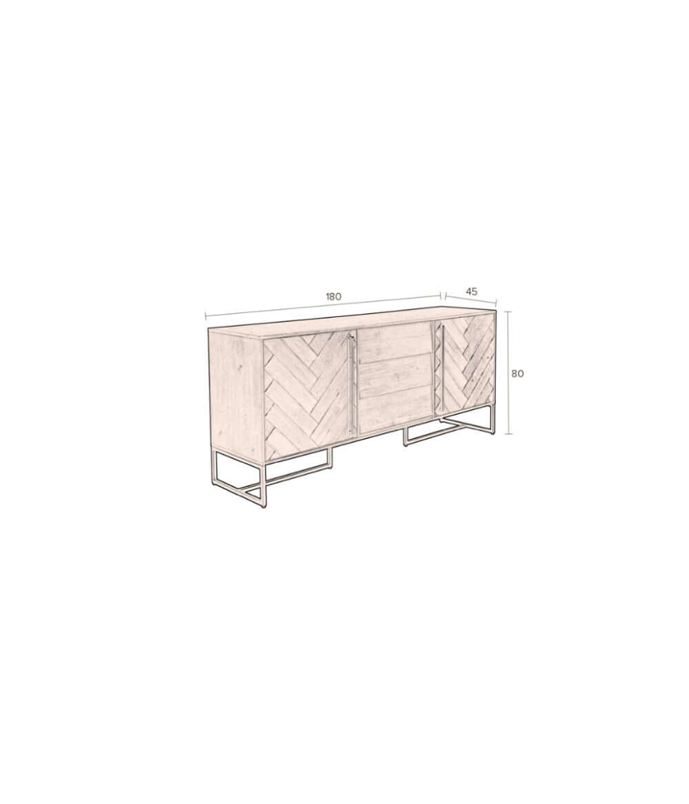 DIMENSION BUFFET 180 L X 80 H X 45 P