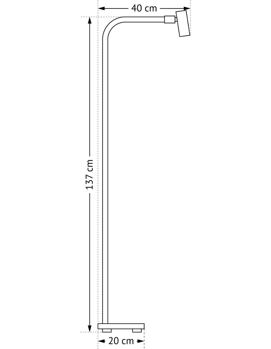 TRÈS BELLE LISEUSE EN MÉTAL NOIR DIRIGEABLE