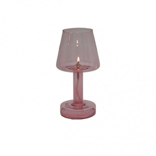LAMPE A HUILE ROSE