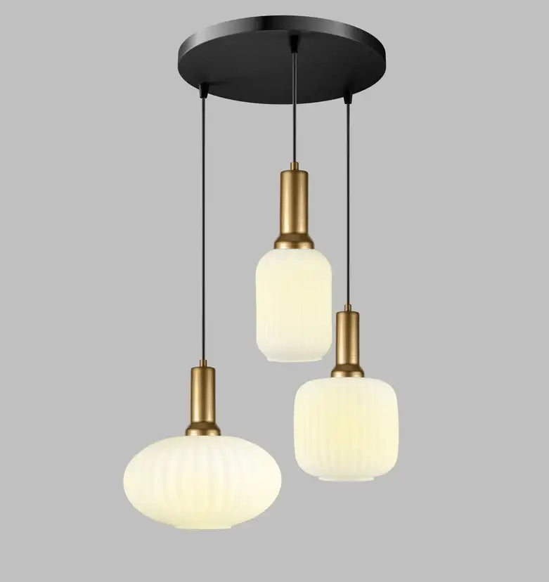 Suspension 3 globes en verre