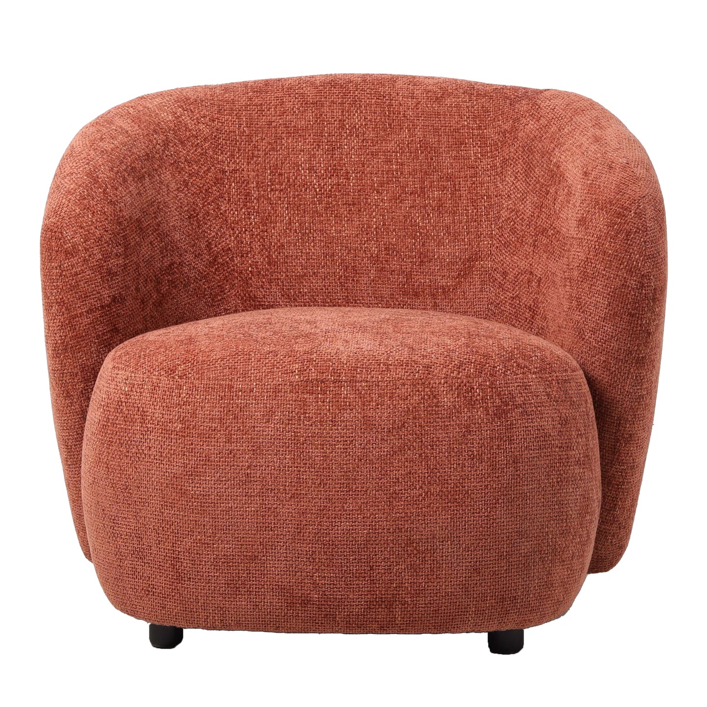 FAUTEUIL COULEUR TERRACOTA 89.0 x 85.0 x 70.0 cm