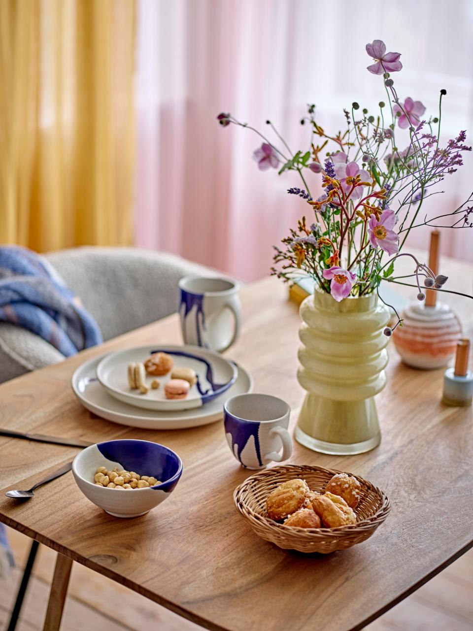 MUG BLEU EN GRÈS "BLOOMINGVILLE"