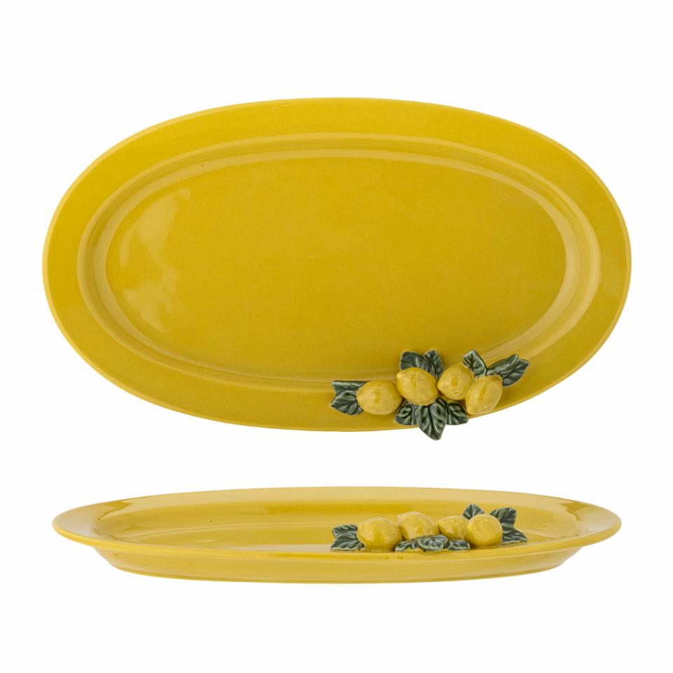 PLAT JAUNE AVEC CITRONS