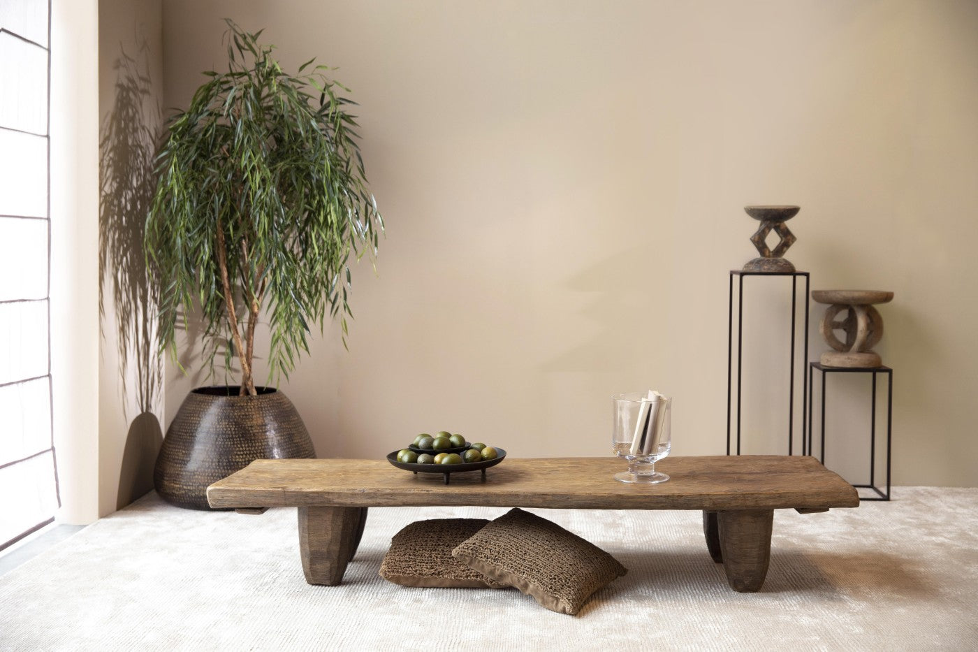 SELETTE EN MÉTAL NOIR H 55 CM