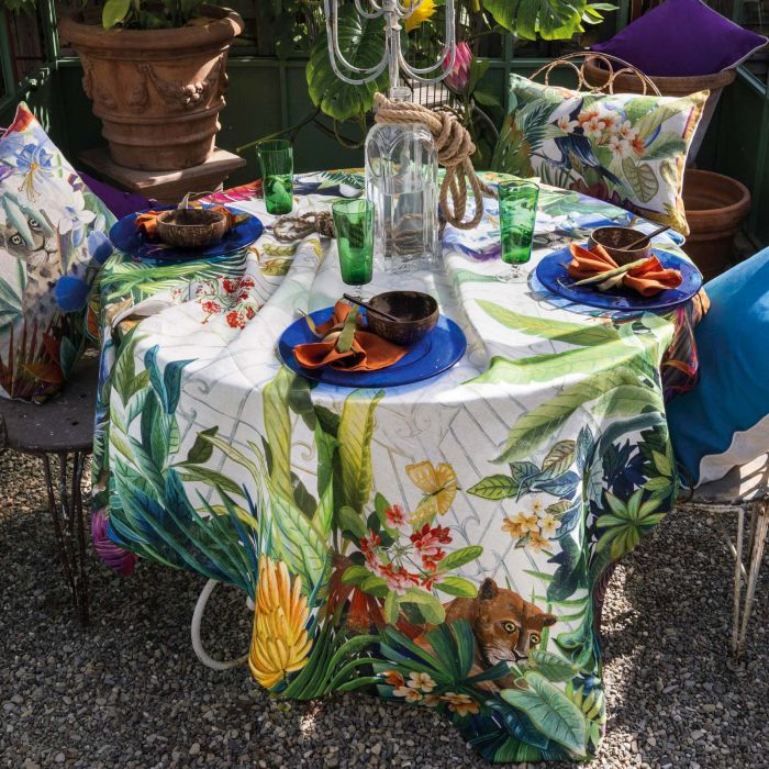 NAPPE EN LIN MODÈLE NAIF TESSITURA 170x170 CM