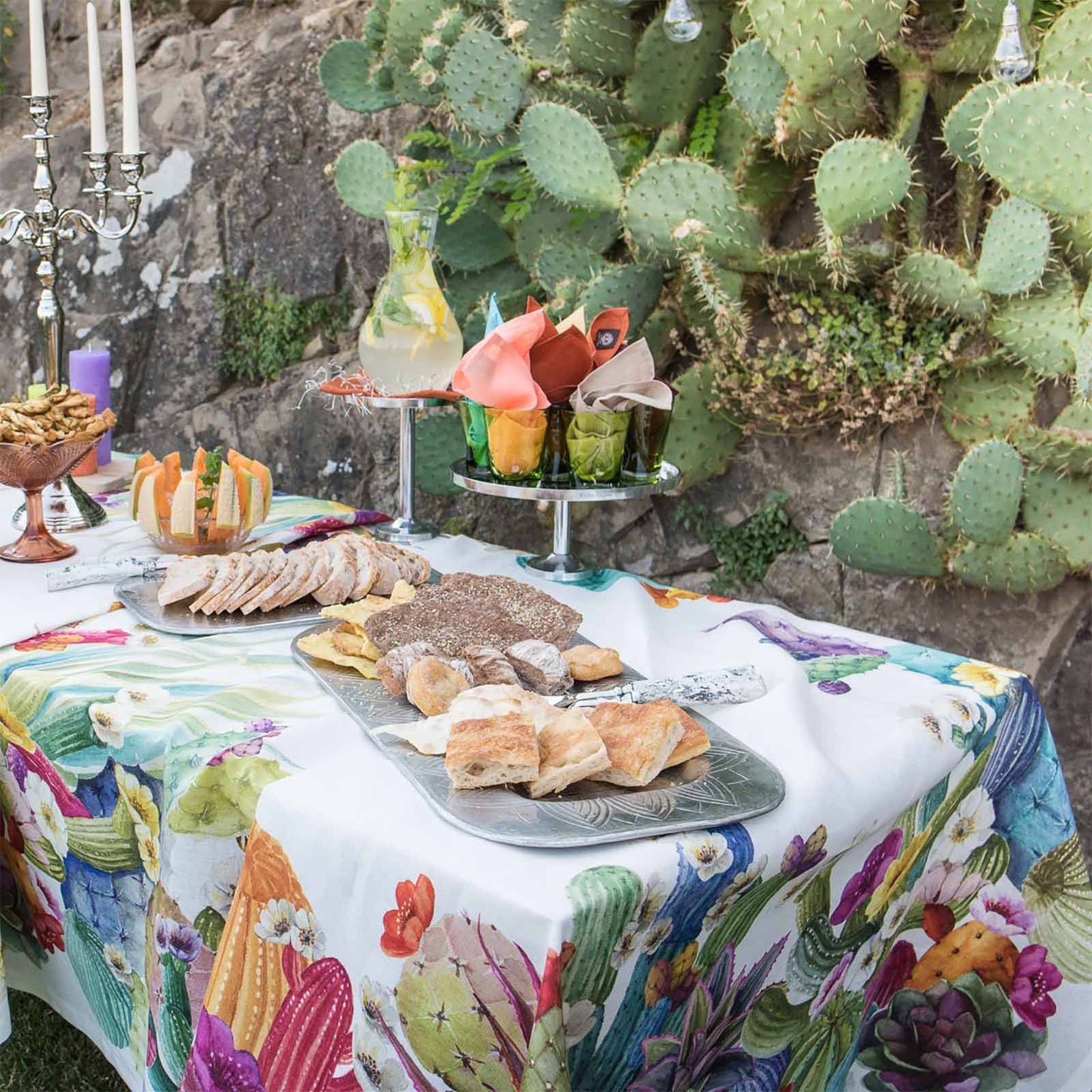 NAPPE EN LIN MODÈLE KACTUS 160X 230CM