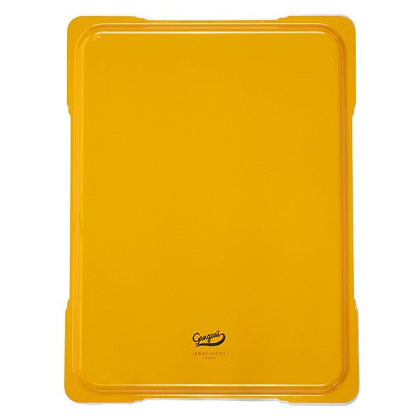 PLATEAU BOIS FLEURS VERTES ET ROUGE MARQUE GANGZAI