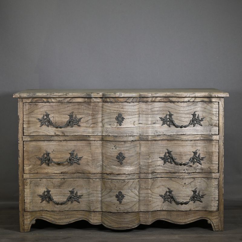 COMMODE DE STYLE ARBALETE 3 TIROIRS