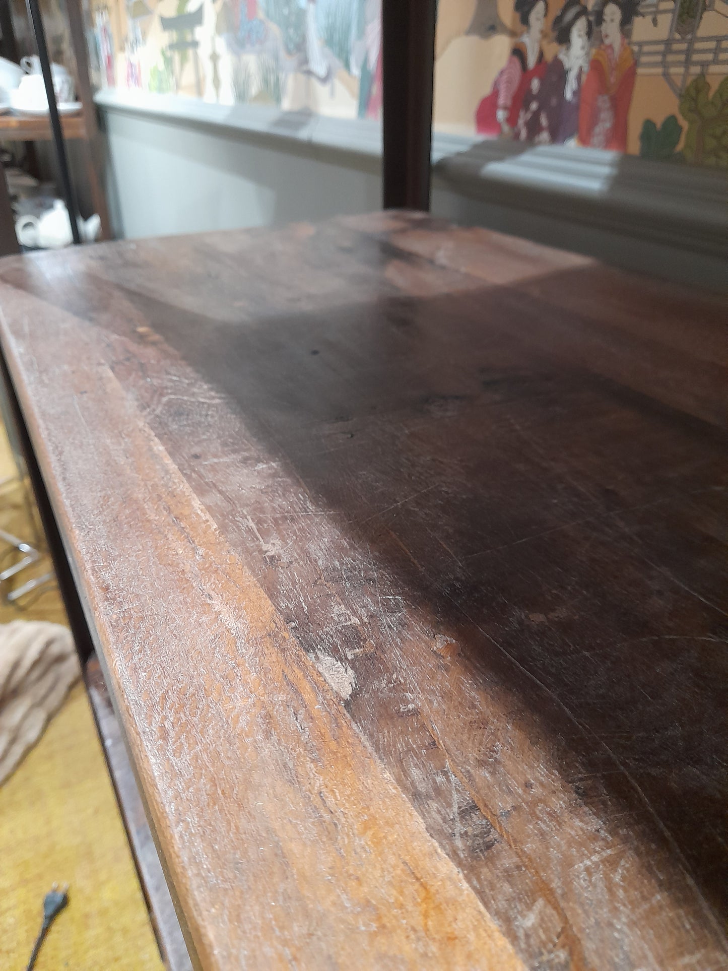 ÉTAGÈRE ,BIBLIOTHÈQUE EN MANGUIER MASSIF