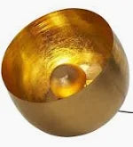 LAMPE DE SOL DORÉ DIAMÈTRE 38 CM