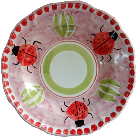 Assiette Amalfi 20 cm Coccinelle Rose