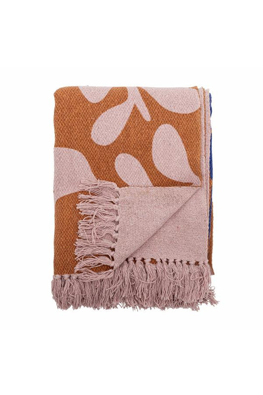Plaid marron et rose
