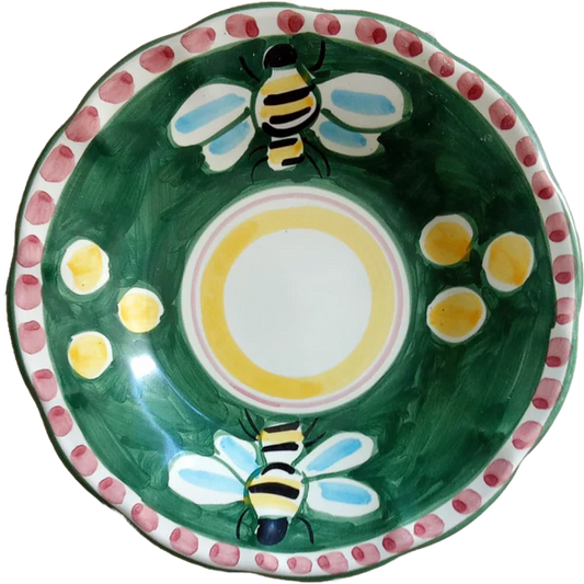 Assiette Amalfi 20 cm Abeille Verte