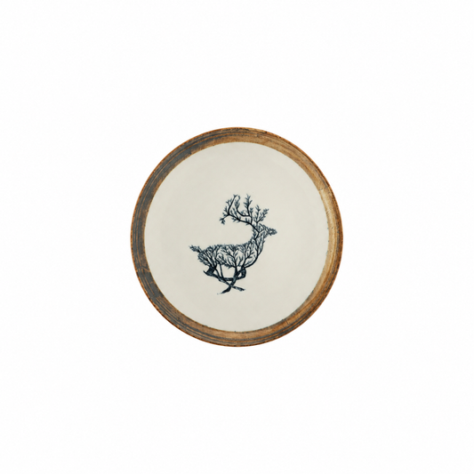 Lot de 3 Assiettes à dessert Cerf 19 cm