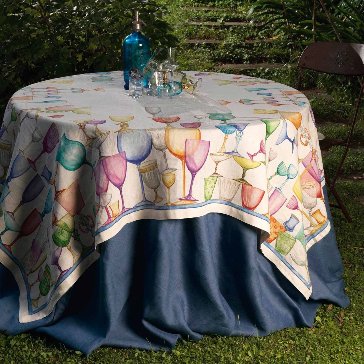 NAPPE MODÈLE VERRES TESSITURA TOSCANA 160X230CM