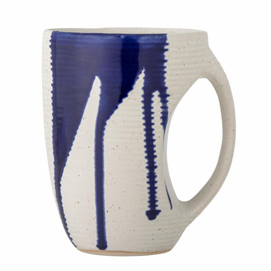 MUG BLEU EN GRÈS "BLOOMINGVILLE"